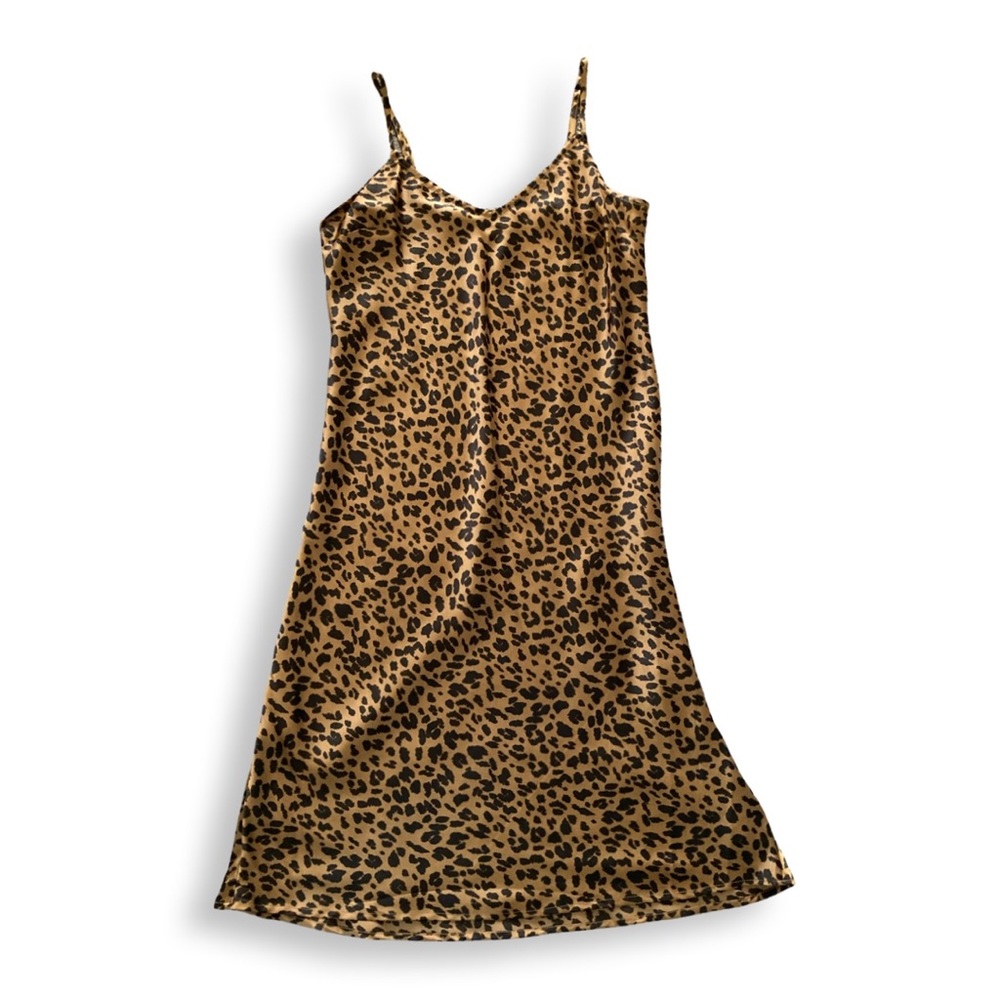 A New Day Leopard Print Slip Dress, Womens small